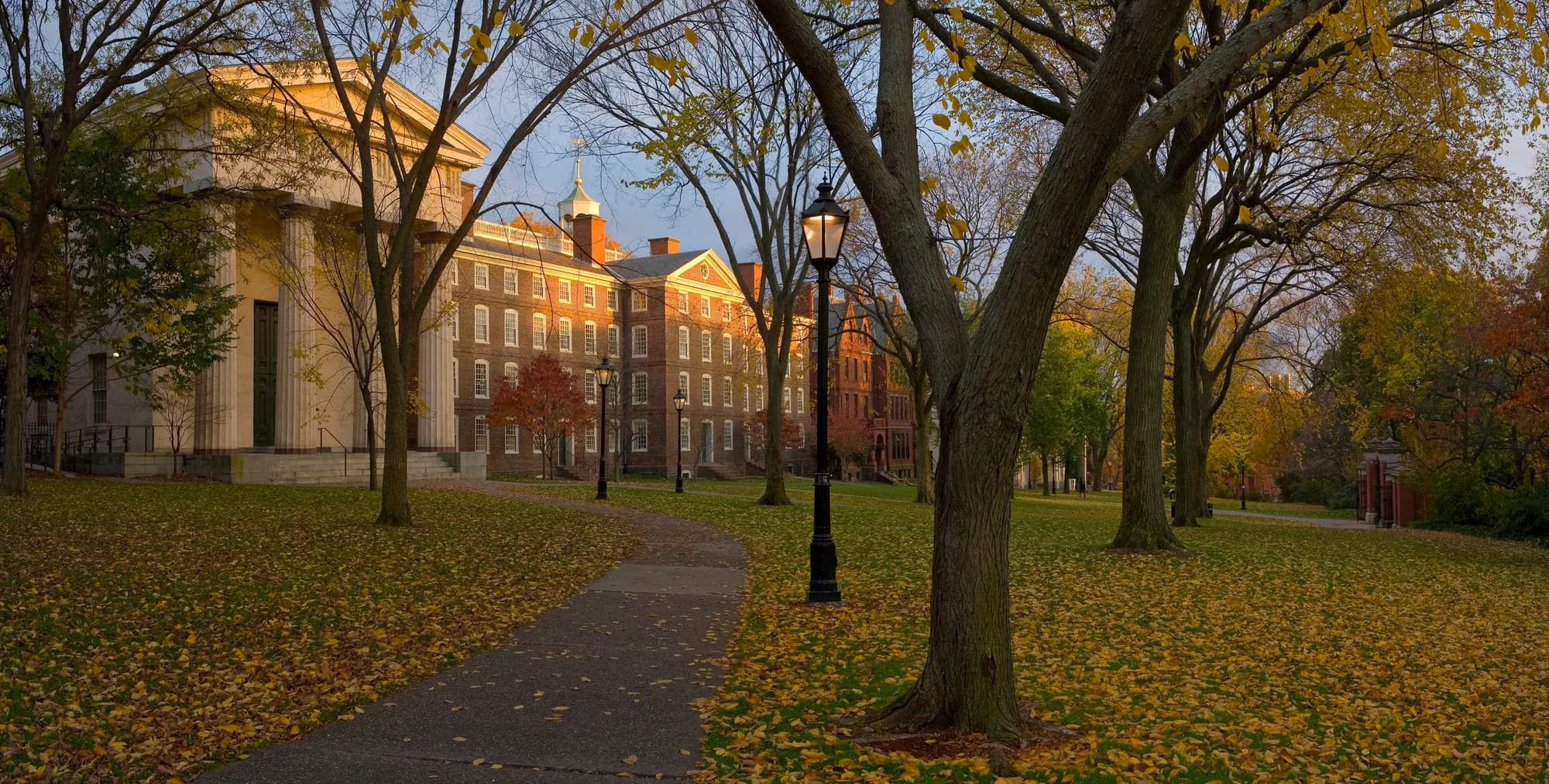 Aerial view of Brown University campus